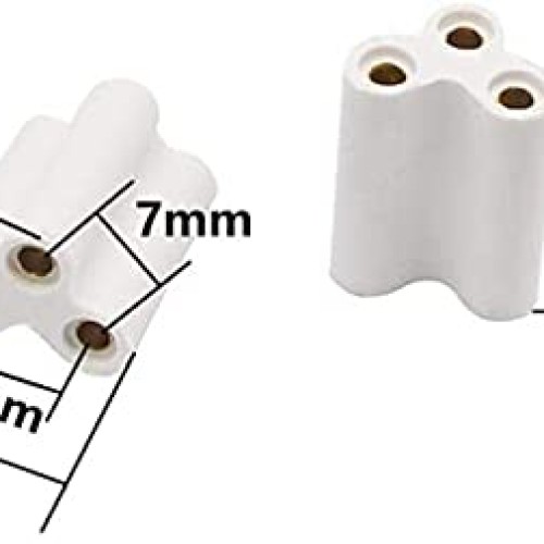 GenHaoQi 24pcs T8 T5 LED Lamp Connector,Double End 3Pin Fmeale Ada...
