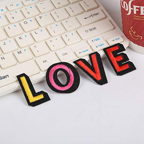 104 Pieces Iron on Letter Patches, Alphabet Applique Patches or Se...