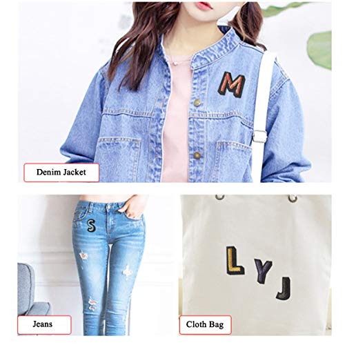 104 Pieces Iron on Letter Patches, Alphabet Applique Patches or Se...