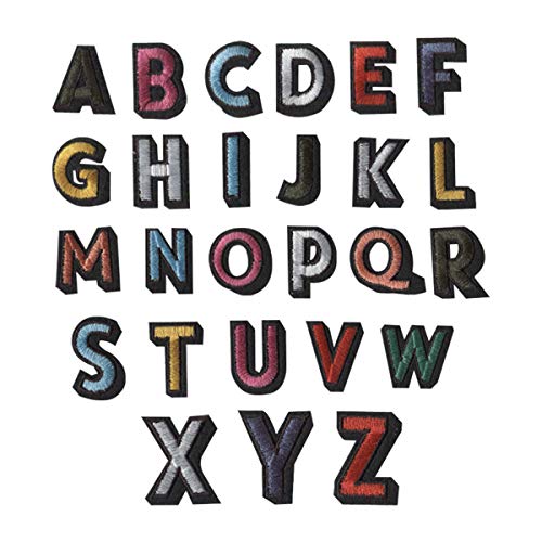104 Pieces Iron on Letter Patches, Alphabet Applique Patches or Se...