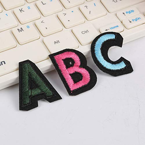 104 Pieces Iron on Letter Patches, Alphabet Applique Patches or Se...
