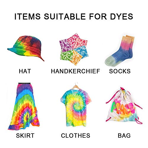 Tie Dye Kit, 7 Colors DIY Shirt Fabric Tie Dye Non-toxic Odorless ...