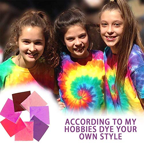 Tie Dye Kit, 7 Colors DIY Shirt Fabric Tie Dye Non-toxic Odorless ...