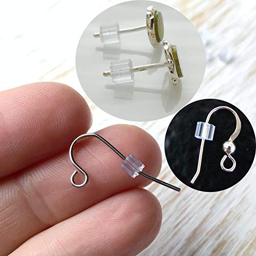 Clear Earring Backs, 500PCS Earring Stoppers, Hypo-allergenic Jewe...