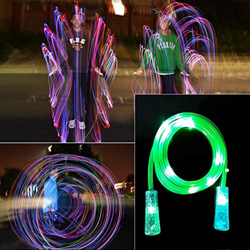 NACOLA Light Up Jump Rope,Led Jump Rope Flashing Color Change Skip...