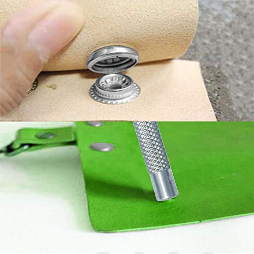 NACTECH 200 Pcs Stainless Steel Snap Fasteners Press Stud Button P...