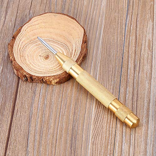 Automatic Center Punch, 5” Brass Spring Loaded Adjustable Impact H...