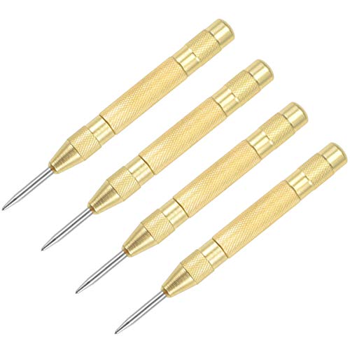 Automatic Center Punch, 5” Brass Spring Loaded Adjustable Impact H...