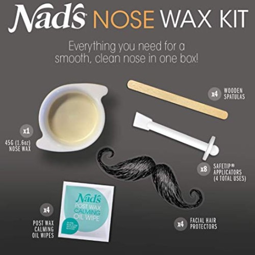 Nads Nose Wax Kit for Men & Women - Waxing Kit for Quick & Easy N...