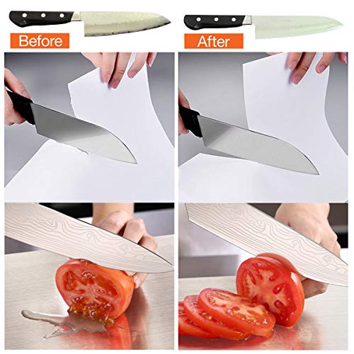 Sharpening Stone set Whetstone Knife Sharpener Dual Side Grit 1000...