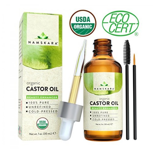 Organic Castor Oil - USDA Certified Organic 100% Pure, Cold-Presse...
