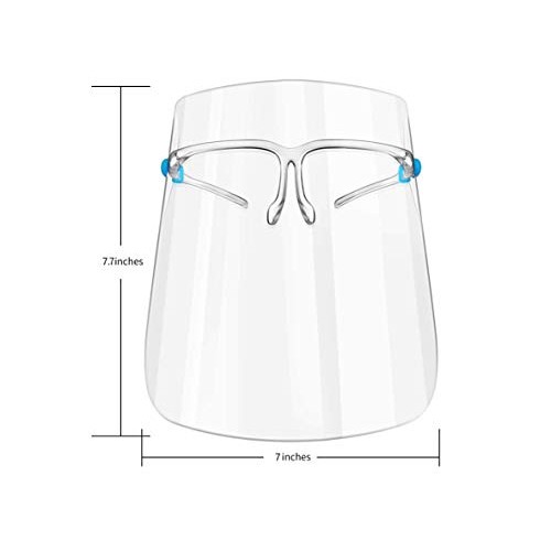 Nana Innovations 20 Shields+10 Frames Premium Glasses Face Shield ...