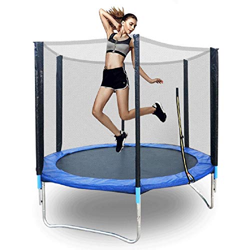 NANDIYNZHI Bouncing Mat Jumping Mat with Enclosure Net Spring Cove...