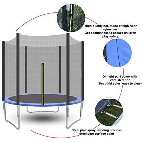 NANDIYNZHI Bouncing Mat Jumping Mat with Enclosure Net Spring Cove...