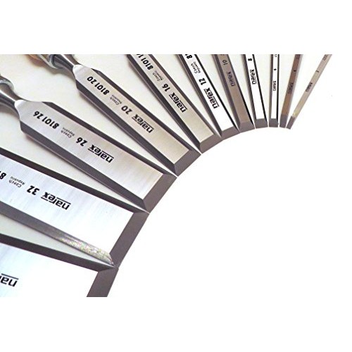 Narex 12 Piece Chisel Set Containing 3 mm 1/8 4 mm 3/16, 6 m...