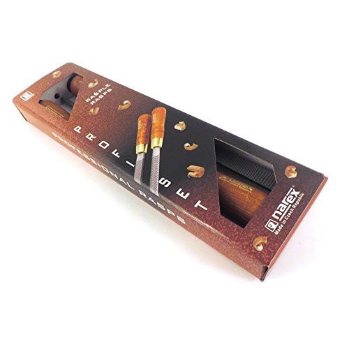 Narex 3 Piece Set Round Rattail, Half Round and Rectangular 150 mm...