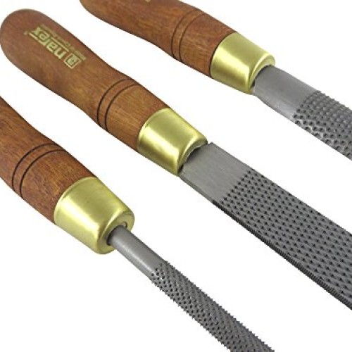 Narex 854252 3 Piece Set Fine Cut Round Rattail, Half Round and Re...