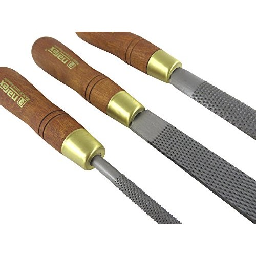 Narex 854252 3 Piece Set Fine Cut Round Rattail, Half Round and Re...