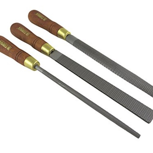 Narex 854252 3 Piece Set Fine Cut Round Rattail, Half Round and Re...