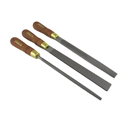 Narex 854252 3 Piece Set Fine Cut Round Rattail, Half Round and Re...