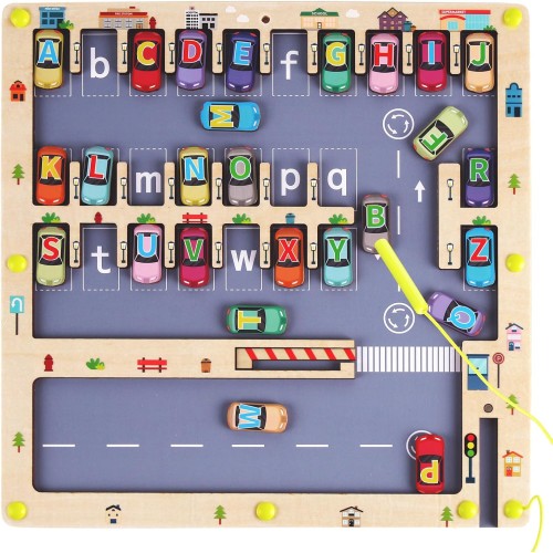 NASHRIO Magnetic Alphabet Maze Letter Puzzle for Fun Learning, Montessori Educational Toy for 3 4 5 Year Old Boys and Girls, Fine Motor Skills Development and Sensory Play