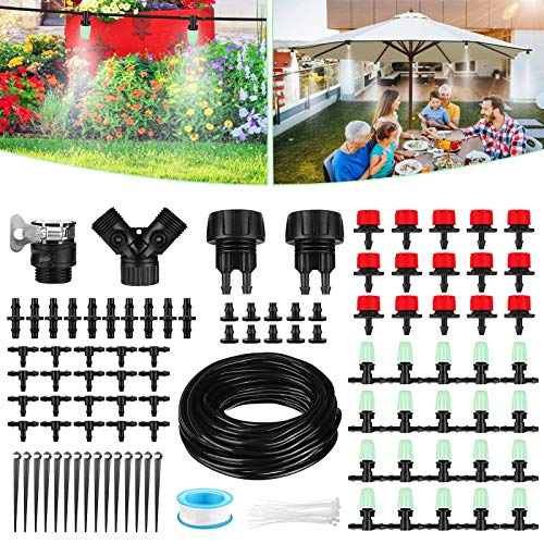 Drip Irrigation System, NASUM 82Ft/25M Drip Irrigation Kit with Ad...