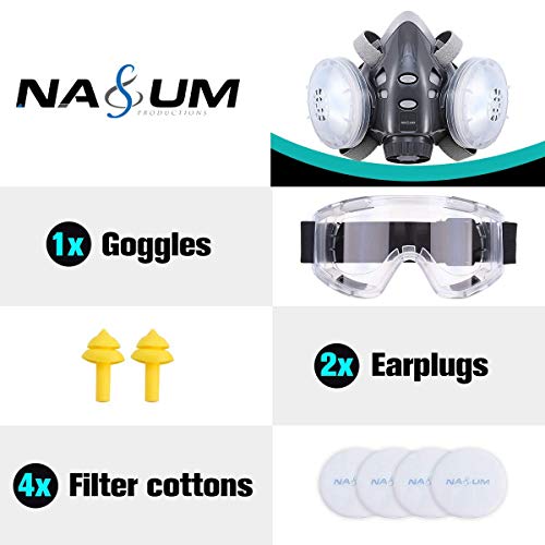 Reusable Half Face Cover, NASUM 308 Face Cover, Face Cover with An...
