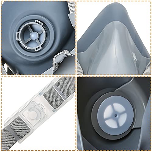 Reusable Half Face Cover, NASUM 720 Face Cover with Safety Glasses...