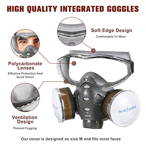 Reusable Half Face Cover, NASUM 8200 Face Cover, Paint Face Cover ...
