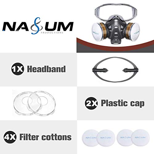 Reusable Half Face Cover, NASUM 8200 Face Cover, Paint Face Cover ...