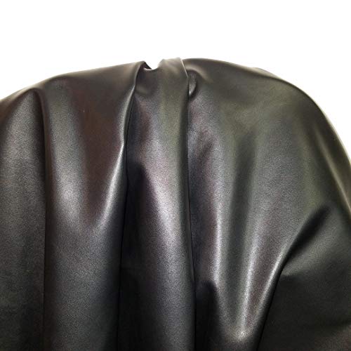 Black Matte Faux Vegan {Peta Approved} Leather by The Yard Synthet...