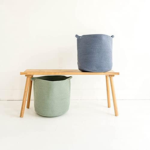 Natemia Rope Storage Basket- Nursery Bin and Toy Organizer 15”x15...