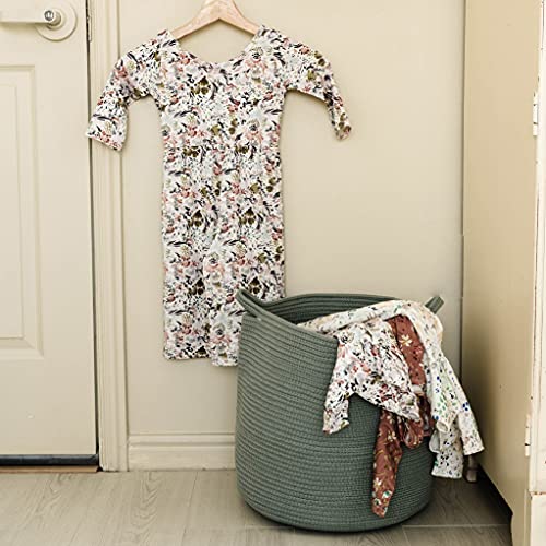 Natemia Rope Storage Basket- Nursery Bin and Toy Organizer 15”x15...