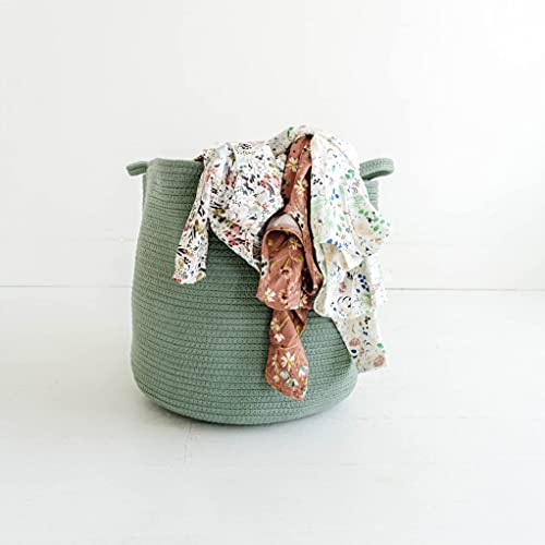 Natemia Rope Storage Basket- Nursery Bin and Toy Organizer 15”x15...