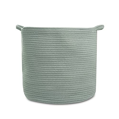 Natemia Rope Storage Basket- Nursery Bin and Toy Organizer 15”x15...