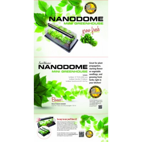 National Garden Wholesale SunBlaster Nano Dome Propagation Combo Kit