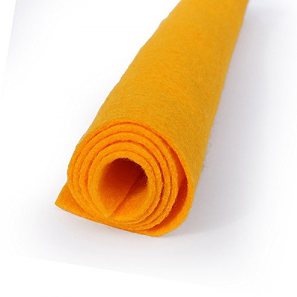 Gold - Wool Felt Oversized Sheet - 35% Wool Blend - 1 12x18 inch S...