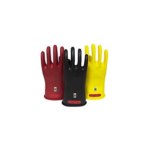 National Safety Apparel Class 0 Black Rubber Voltage Insulating Gl...