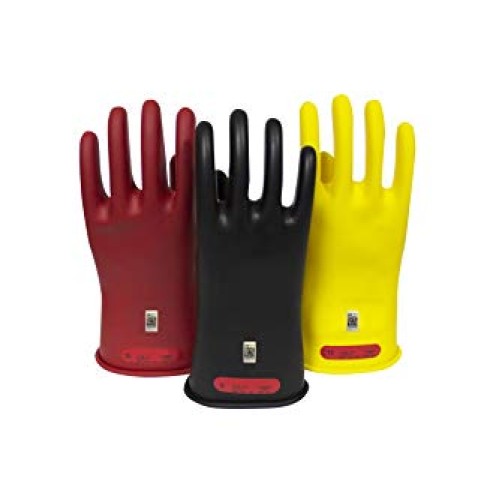 National Safety Apparel Class 0 Black Rubber Voltage Insulating Gl...