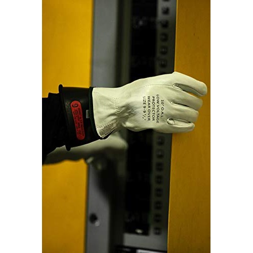 National Safety Apparel Class 0 Black Rubber Voltage Insulating Gl...