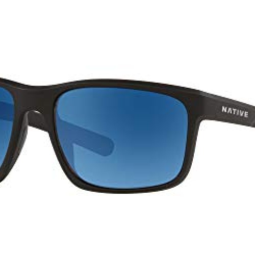 Native Eyewear unisex adult Wells Sunglasses, Matte Black Crystal/...