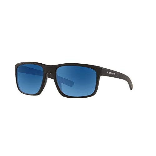 Native Eyewear unisex adult Wells Sunglasses, Matte Black Crystal/...