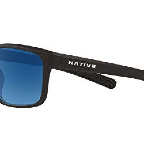 Native Eyewear unisex adult Wells Sunglasses, Matte Black Crystal/...