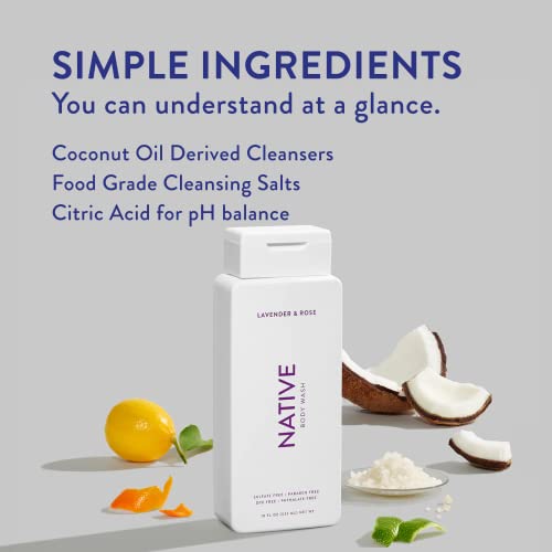 Native Body Wash Natural Body Wash for Women, Men | Sulfate Free, ...