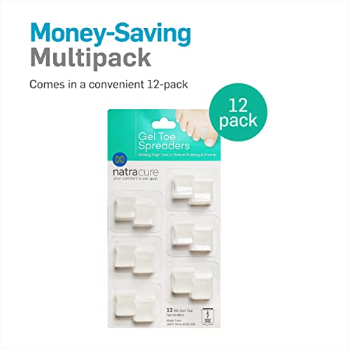NatraCure Gel Toe Separators & Bunion Toe Spacers for Toe Alignmen...