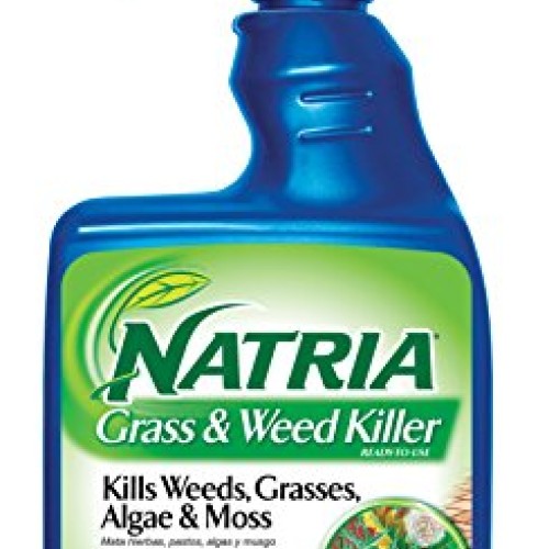 Natria 706170A Ready-to-Use Grass & Weed Killer, 24-Ounce, Blue Bo...