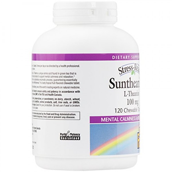Natural Factors - Stress-Relax Suntheanine L-Theanine, 100mg, 120 ...