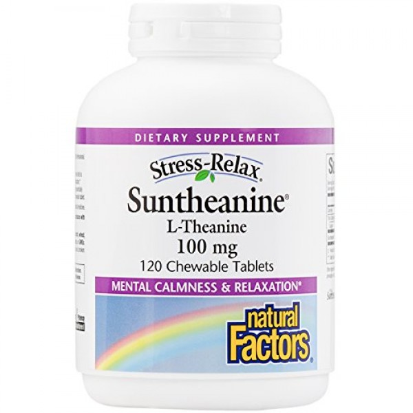 Natural Factors - Stress-Relax Suntheanine L-Theanine, 100mg, 120 ...