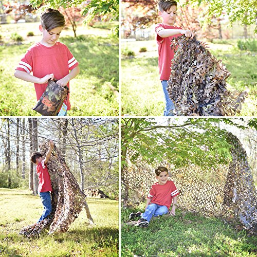 Nature Bound Camouflage Net for Kids, 9-Feet by 5-Feet, for Campin...