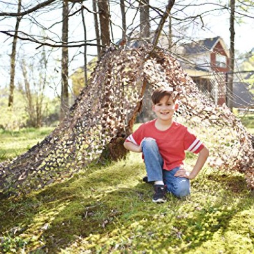 Nature Bound Camouflage Net for Kids, 9-Feet by 5-Feet, for Campin...